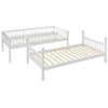 3ft Single Bed frame Wooden Bunk Beds with Storage White Wood Kids Childrens Bed