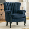 Chesterfield Chenille Wingback Tub Armchair Cuddle Chairs Cushioned Leisure Sofa
