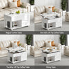 High Gloss 4 in 1 Lift Top Coffee Table Storage Dining Table Drawer Living Room