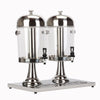 16L Commercial Stainless Steel Beverage Dispenser 2-Tank Drink Juice Dispenser