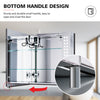 LED Bathroom Mirror Cabinet With Shaver Socket Demister Heated Clock 650×600mm