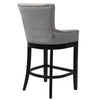 Upholstered Bar Stools Tufted Mid Century Accent Footrest Kitchen Counter Chairs