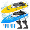 2 Pack RH701 RC Racing Boat – 2.4Ghz High-Speed Remote Control Ship 25km/h Kids