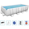 Power Steel Swimming Pool Set Rectangular 488x244x122 cm Bestway