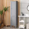 5-Tier Bathroom Floor Cabinet Tall Narrow Storage Cabinet Organizer w/Doors