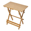 Portable Camping Bamboo Wooden Table Breakfast Writing Laptop Table Adjustable