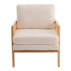 Solid Wood Frame Scandi Fabric Tub Armchair Padded Single Sofa Couch Loveseat UK