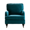 Mobile Velvet Chair Accent Armchair Padded Seat Wing Back Cushion Sofa Lounge UK