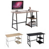 Computer Desk Writing Study Gaming Table w/ Bookshelves Workstation Home Office