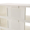 Shoe Rack with Wheels Entryway Hallway Shoes Organizer Storage Shelf Stand White