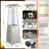 Patio Gas Heater Portable Tabletop Propane Burner w/ Reflective Cover & Pad