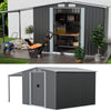 Metal Garden Tool Sheds 10 x8,8x8,8x6,8x4ft Outdoor Storage House WITH Open Shed