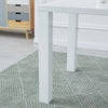 Modern Rectangular Dining Table White High Gloss MDF Wood Kitchen 120x80x75cm
