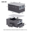 Lift Top Coffee Table with 3 Drawers, Shelf Storage Hydraulic Tea Table Desk
