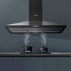 COMFEE' 60/90 cm Extractor Hood Wall Mounted Range Hood with LED&Carbon Filters