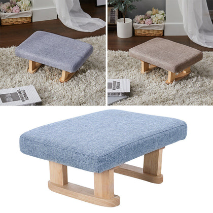 Mini Stool Low Chair Footstool Upholstered Footrest Children Seat Shoes Changing