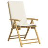 Bistro Chairs Set of 4 Folding with White Bamboo Z1A8