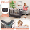 4 in 1 Baby Playard Portable Newborn Travel Crib Nursery Center Black