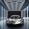 14X Hexagon LED Lighting Car Detail Garage Workshop Retail Light Honeycomb Lamp