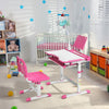 Kids Desk and Chair Set Height Adjustable Kids Study Table and Chair Set