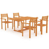 5 Piece Garden Dining Set Solid Teak Wood