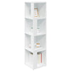 WALPLUS Corner Cabinet White 33x33x132 cm Engineered Wood Storage Unit