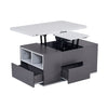 Lift Top Coffee Table with 3 Drawers, Shelf Storage Hydraulic Tea Table Desk