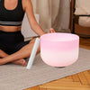 10" Crystal Singing Bowl C Note Heart Chakra Quartz Sound Healing Meditation