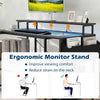 L-Shaped Gaming Desk 120 cm Computer Desk with LED Lights-Black