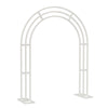 2.6m Free Standing Circular Arch Flower Stand 3 Poles Moon Door Archway Backdrop