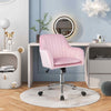 Home Office Leisure Chair Adjustable Swivel Dutch Velvet Task Chairs-Pink