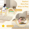 3-In-1 Kids Climbing Triangle Set Wooden Triangle Climber Set Indoor & Outdoor