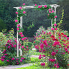 Heavy Duty Metal Garden Arch Archway Gate Plants Rose Wreath Wedding Stand Event