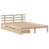 Bed Frame with Drawers 140x190 Solid Wood Pine K0P2
