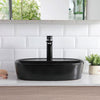 Modern Black Bathroom Cloakroom Ceramic Wash Basin Sink Sit On Countertop Bowl