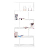 5-tier Bookcase Industrial S-Shaped Bookshelf Modern Storage Display Rack