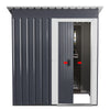 3 X 5FT Metal Garden Shed Pent Roof Outdoor Tools Box Storage House Heavy Duty