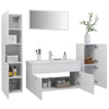 Bathroom Furniture Set White Engineered Wood