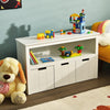 3 Drawer Storage Cabinet Wooden Bookshelf Display Rack Kids Toy Organizer Table