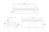 Swyft Model 01 3 Seat Sofa - Seaglass Linen RRP £1159