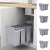Recycle Waste Bin Sorter Recycling Pull Out Soft Close Kitchen Cabinet Hidden