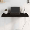 Table Top Dark Brown 80x40x(2-6) cm Treated Solid Wood Oak