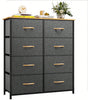 Fabric Chest of Drawers 8 Drawer Bedroom Storage Unit Clothes Organizer Dresser