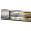 Wall Mounted Patio Heater Silver Infrared & Remote Control 3kW Heatlab