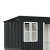 8.5x5.5 7.3x4FT Metal Garden Shed Outdoor Storage Tool Sloped Roof Box W/ Window