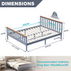 King Size 5FT Pine Wood Bed Frame Solid Wooden Bedstead Modern Bedroom Furniture