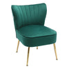 Scallop Back Armchair Cocktail Sofa Accent Seat Living Bedroom Cafe Lounge Sofa