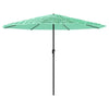 Garden Parasol with Steel Green 388x388x248 E2B4