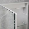 Bathroom Mirror Cabinet With LED Lights Shaver Socket Demister Illuminated 700mm