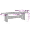 Garden Table with Acacia Wood , Grey, 240 x 90 x 75 , Poly J9A3